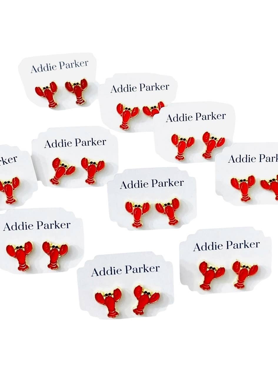 Addie Parker Jewelry - Wholesale Stud/Post Earrings - Enamel Lobster Stud Earring4