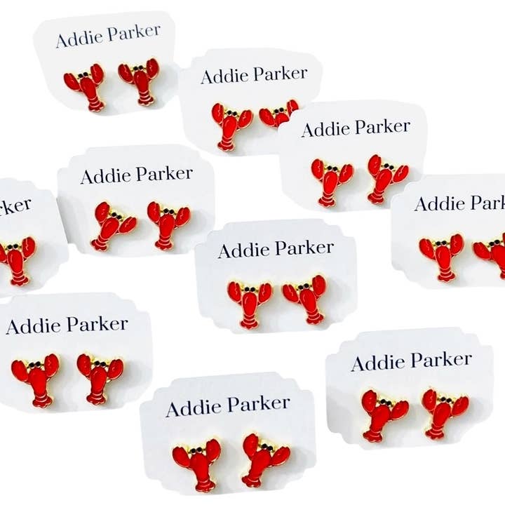 Addie Parker Jewelry - Wholesale Stud/Post Earrings - Enamel Lobster Stud Earring4