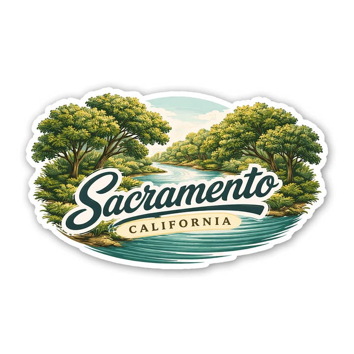 American River - Sacramento sticker for wholesale by Sticker Atlas