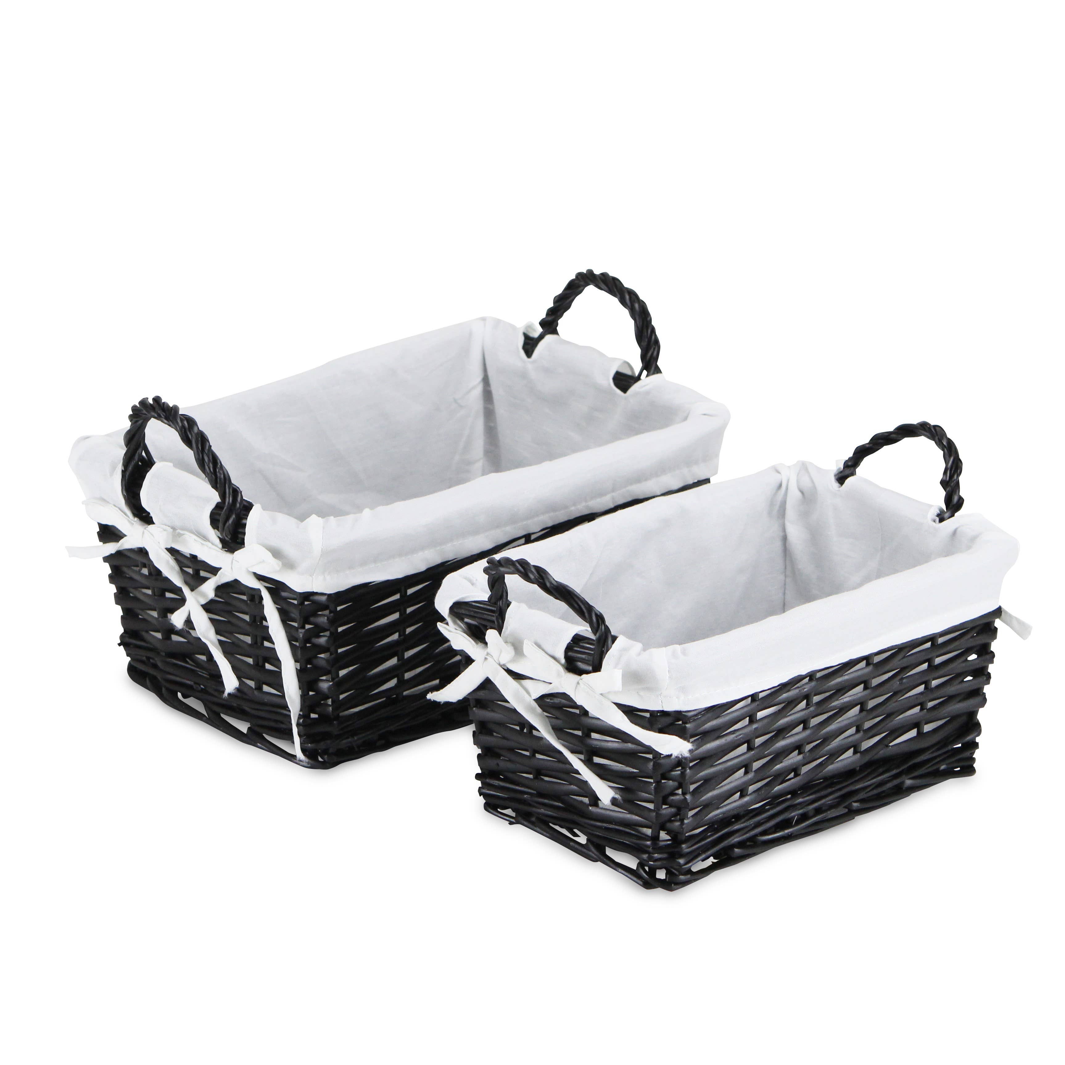 Cheungs Home Decor - Wholesale Food Gift Basket - Oreni 2 Piece Lined Rectangle Baskets2