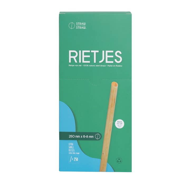 Straw by Straw – Großhandel Trinkhalm – Jumbo Strohhalme aus Schilf — für Flaschen 250 mm x 6-8 mm