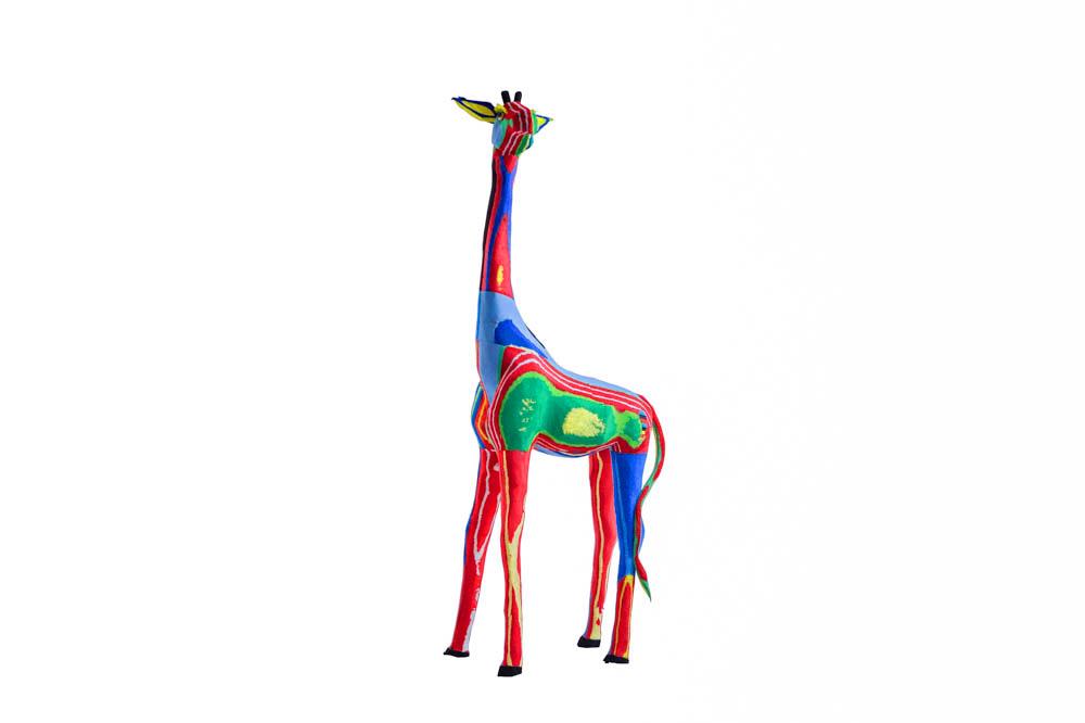 Ocean Sole - Wholesale Sculpture - Reticulated Giraffe Sculpture from Recycled Flip-Flops9