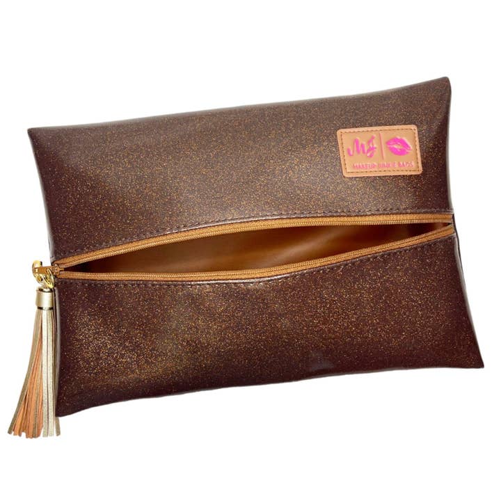 Makeup Junkie Bags - Wholesale Makeup/Cosmetic Bag - Glitter Bourbon