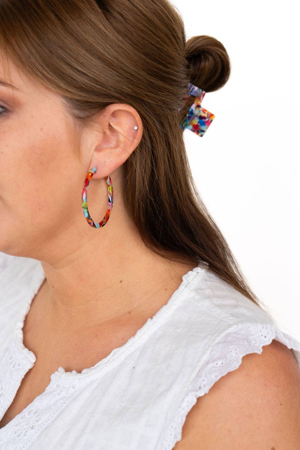 Spiffy & Splendid - Vendita all'ingrosso Orecchini a cerchio - Cameron Fiesta - Orecchini a cerchio grandi colorati, gioielli Spiffy & Splendid19