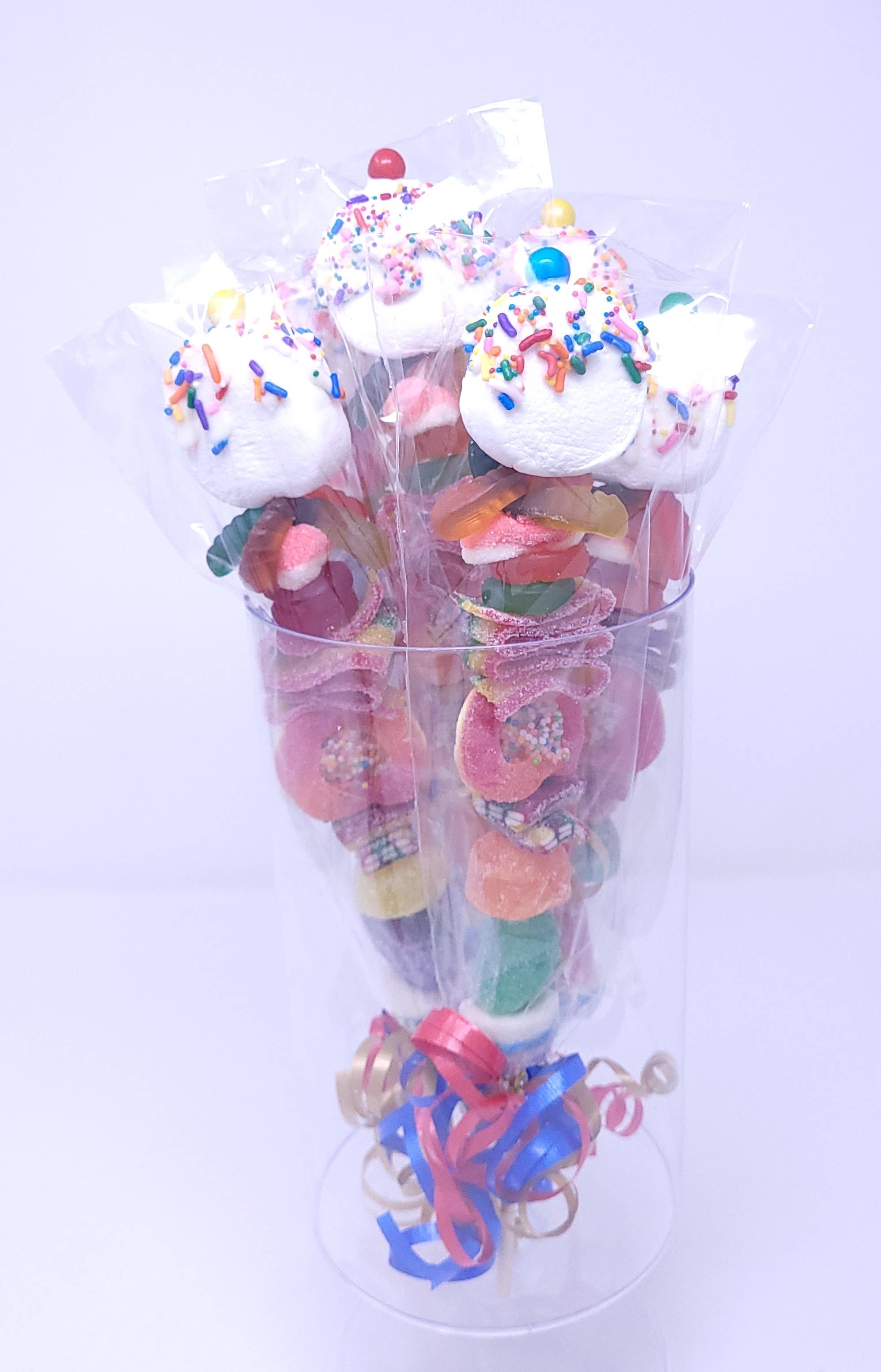 Wild Angel Treats, LLC - Wholesale Gummy - Gummy Candy Kabobs - multiple candy types on wooden skewer2
