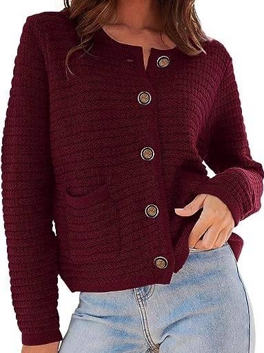 Textured button front cardigan for wholesale by Miss Sparkling