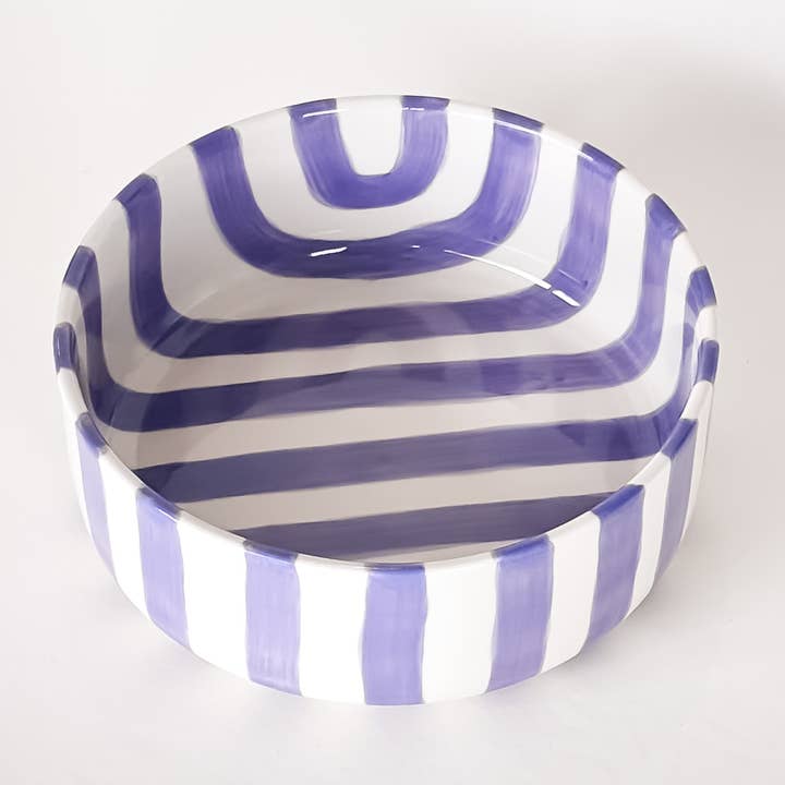 Skål Stripes - palazzo lila för wholesale av Magazin Minori