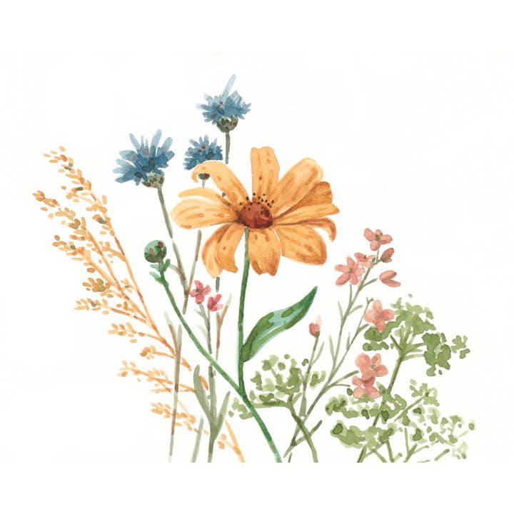 Boho Bloemen Gele Madeliefje voor wholesale door Drew Deming Watercolors