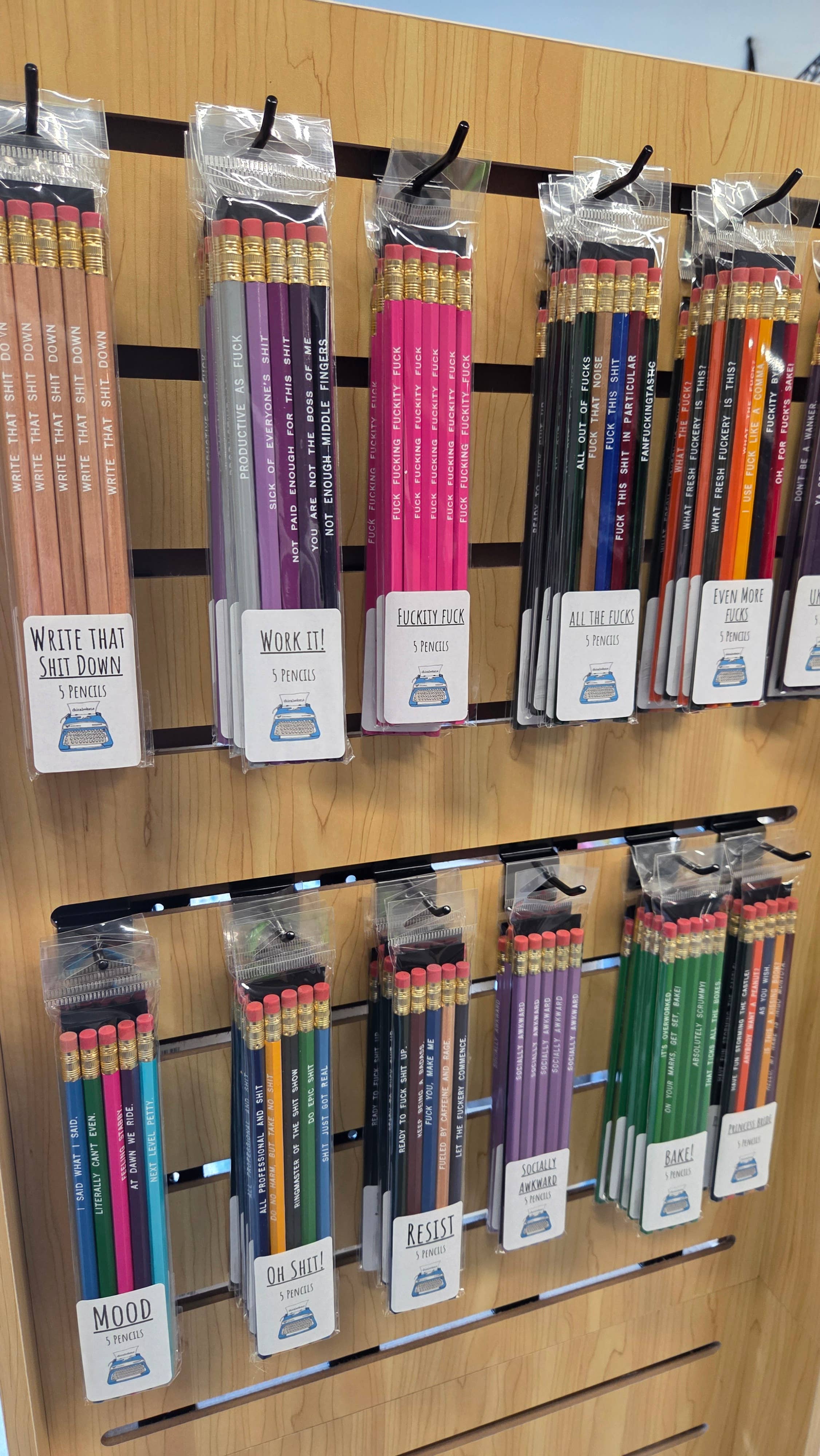 ChicalooKate - Wholesale Pencil - Oh Shit Snarky Sweary Pencils3