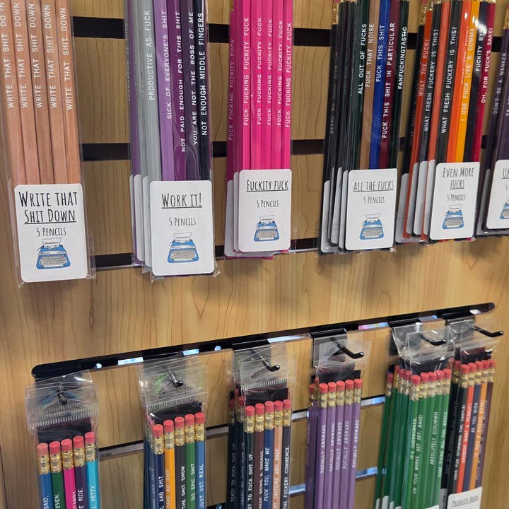 ChicalooKate – wholesale Pencil – Oh Shit Snarky Sweary Pencils3