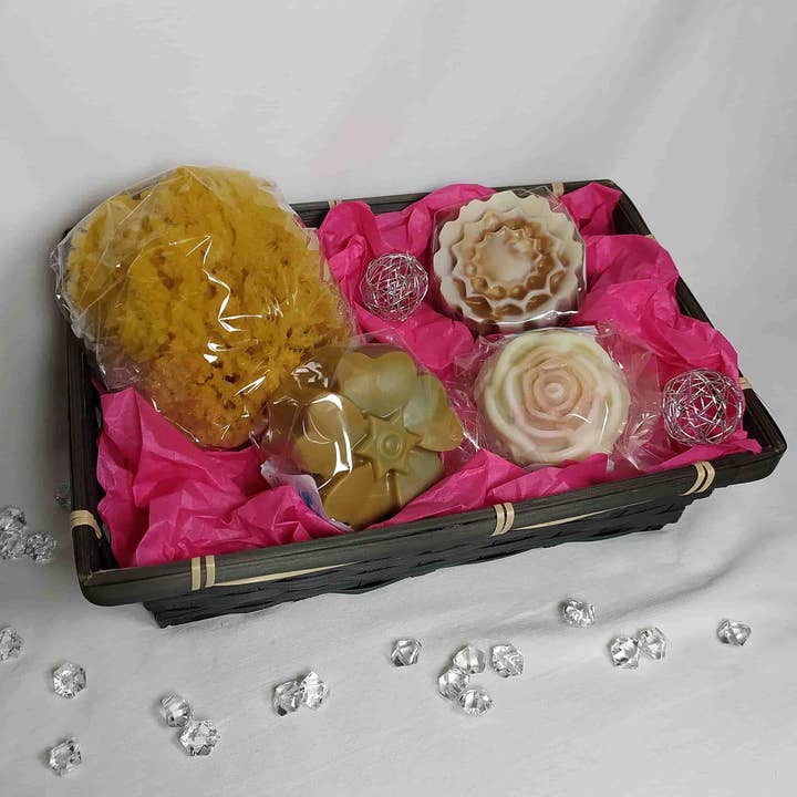 Coffret de Savons et Eponge naturelle pour la vente par Free Mousse