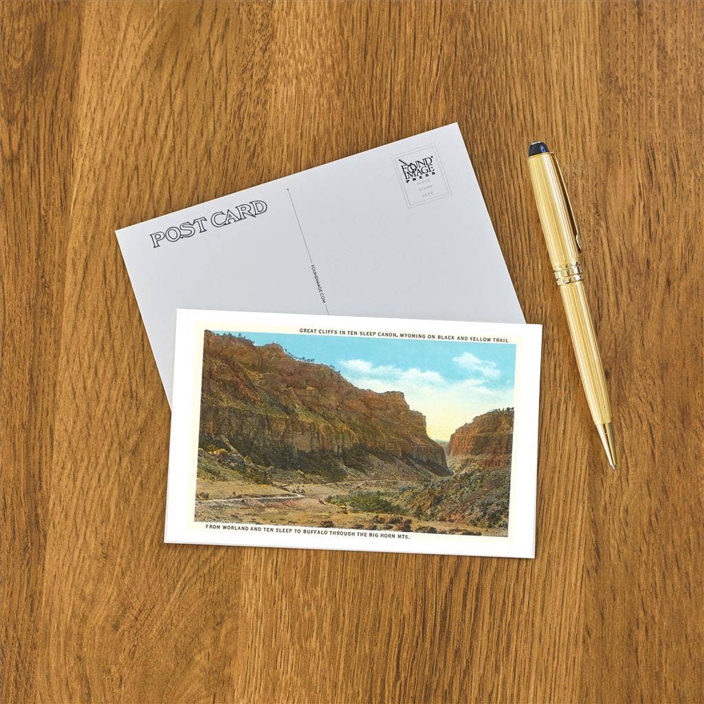 Found Image Press - Wholesale Ansichtkaart - Ansichtkaart WY-17 Ten Sleep Canyon, Wyoming1