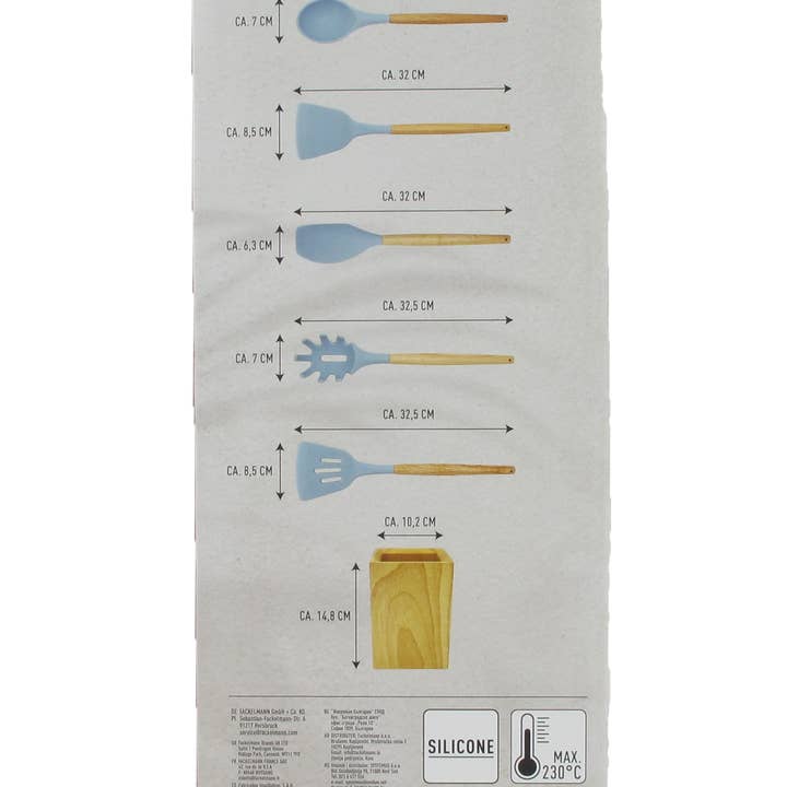 Fackelmann - Wholesale Kitchen Utensil Set - Wooden kitchen utensil set with storage pot16