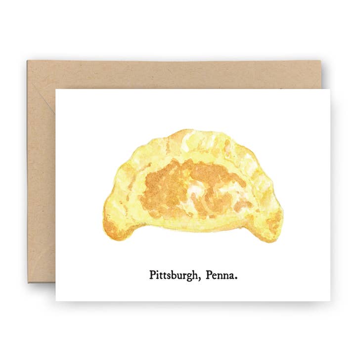 Carte Pierogi | Série Pittsburgh pour la vente par Finch and Flourish Paper Goods