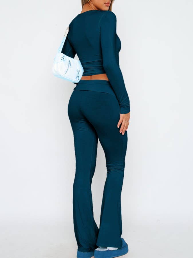 Rosa Clothing - Wholesale Pants - Women's - basic low rise flare pant18