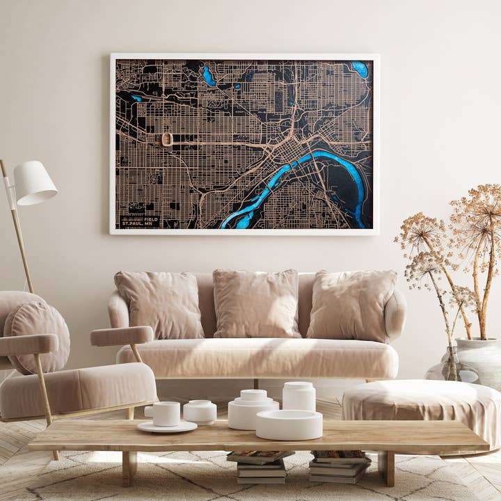 Mappa 3D dello stadio di calcio in legno. Stadio di calcio per la vendita all'ingrosso da parte di Kustwood