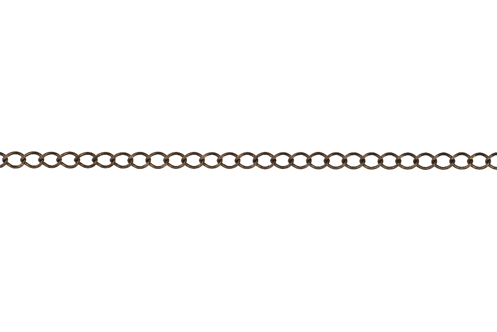 Continental Beads - Wholesale Craft Supplies - Curb Chain Size Small - Multiple Finishes Available - Measures 4mm - Sold by the Foot - CH 1500