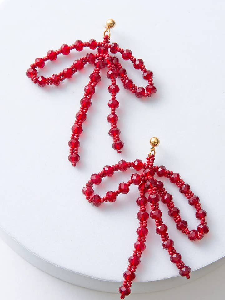 Maraschino Bow Earrings for wholesale by Noonday Collection