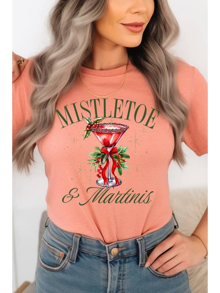 COLORBEAR - Wholesale T-Shirt (Graphic) - Women's - Mistletoe & Martinis Graphic Tee13