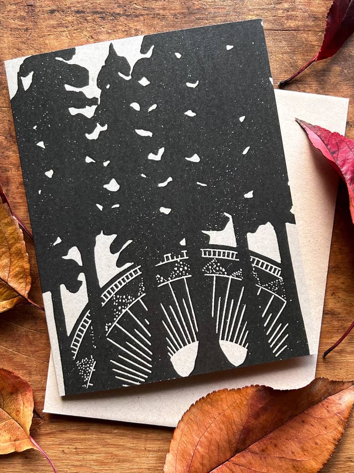 Early Light Greeting Cards | Blank Inside, A2, Recycled for wholesale by Amy Teawalt Studio