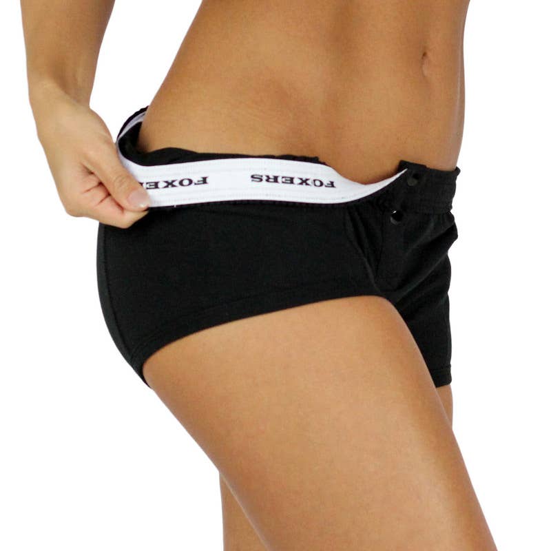 Zwart Zwarte Tomboy boxershort met logoband voor groothandel op Faire2