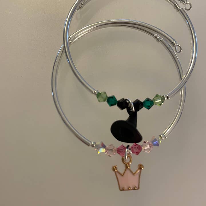 Chappy Girls - Wholesale Charm/Dangle Bracelet - Wicked Pink Princess CrownÂ