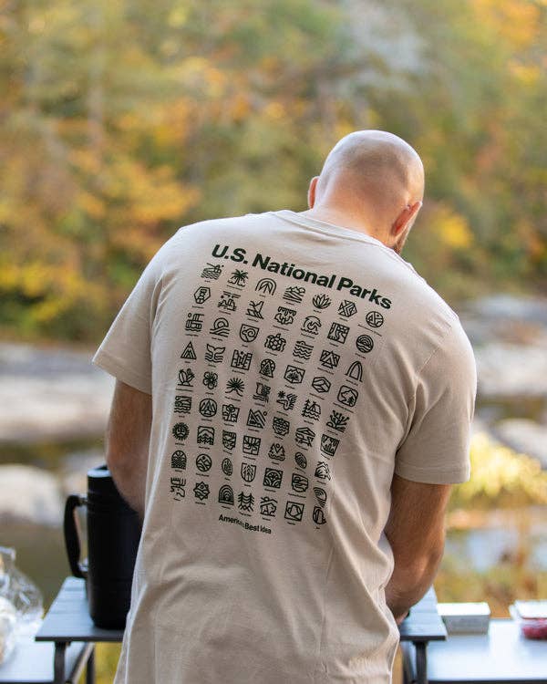 The Landmark Project – wholesale Screen printed t-shirt – unisex – U.S. National Parks Unisex Short Sleeve Pocket Tee4