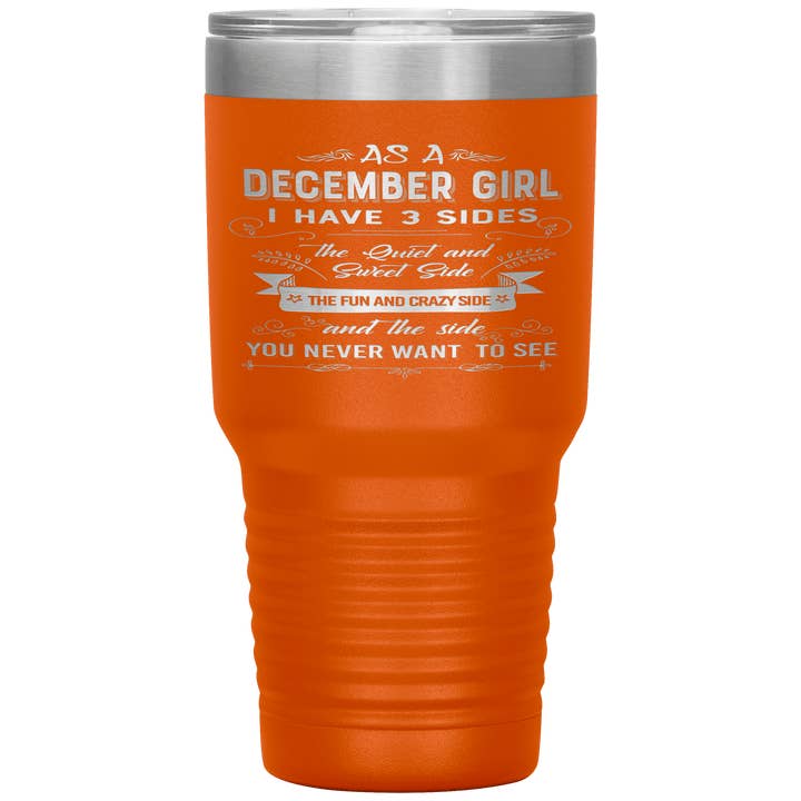 December Girls 3 lati - Tumbler per la vendita all'ingrosso da parte di LA Shirt Company