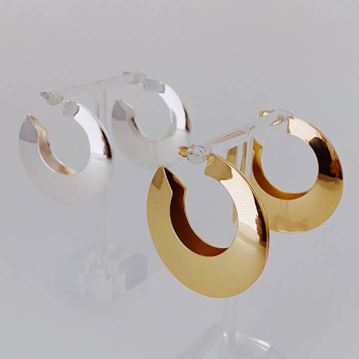Ellison+Young - Wholesale Hoop Earrings - Light And Modern Hoop Earrings