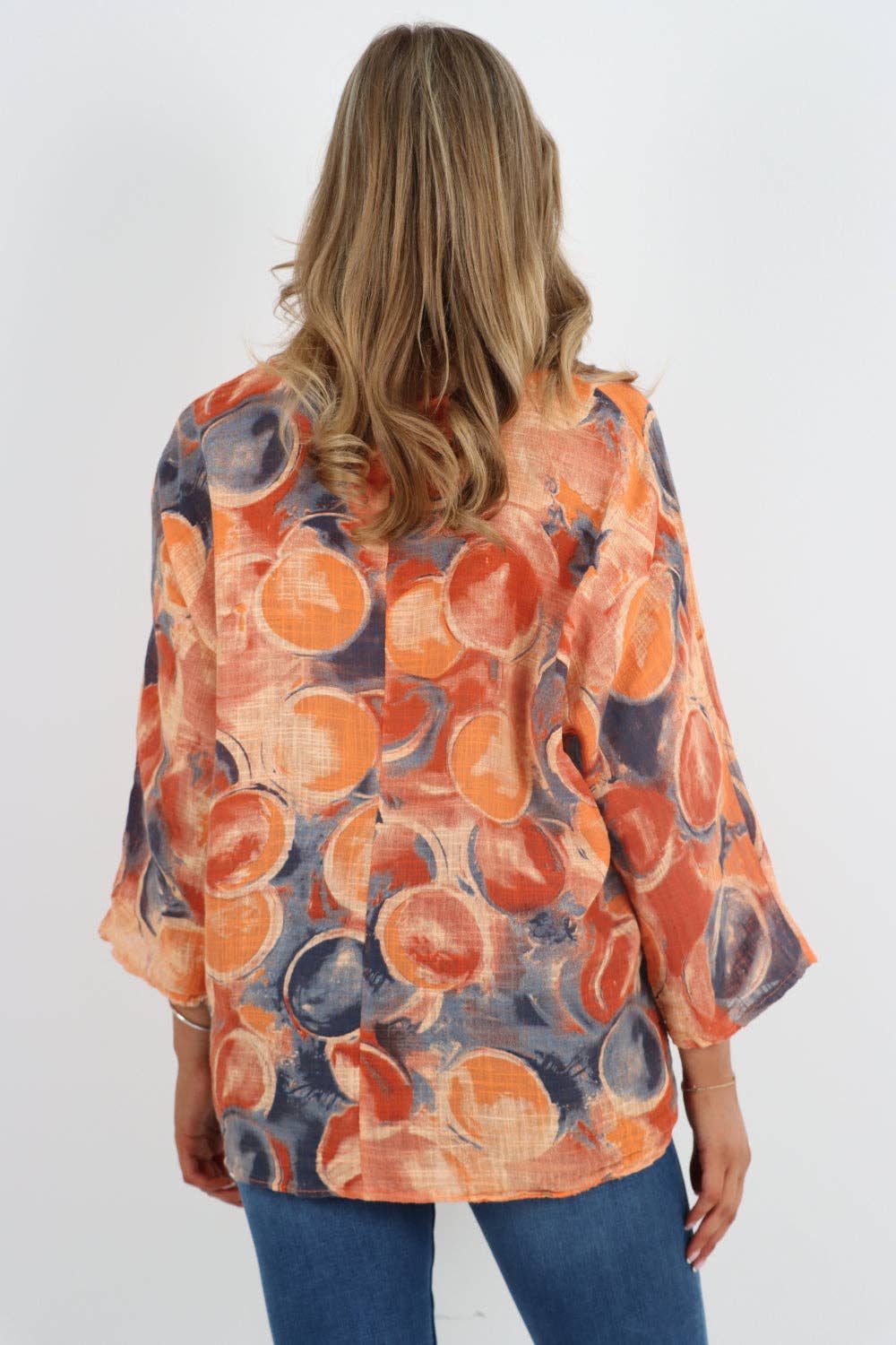 Miss Bold – wholesale Blouse – Women’s – Italian Circle Print Cotton Top35