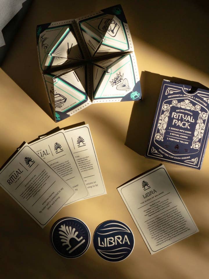 Gemini Zodiac Ritual Kit Intention Card Deck for wholesale by Curimonia