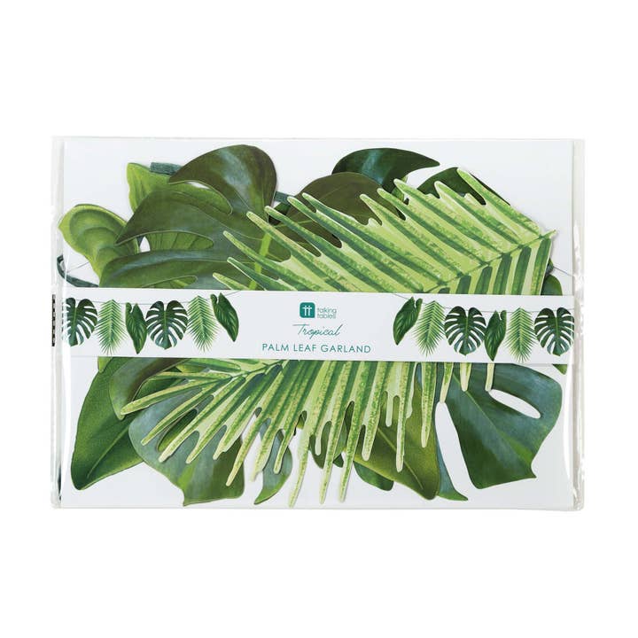 Talking Tables USA - Wholesale Bunting/Garland - Tropical Green Palm Leaf Garland | Summer Party |