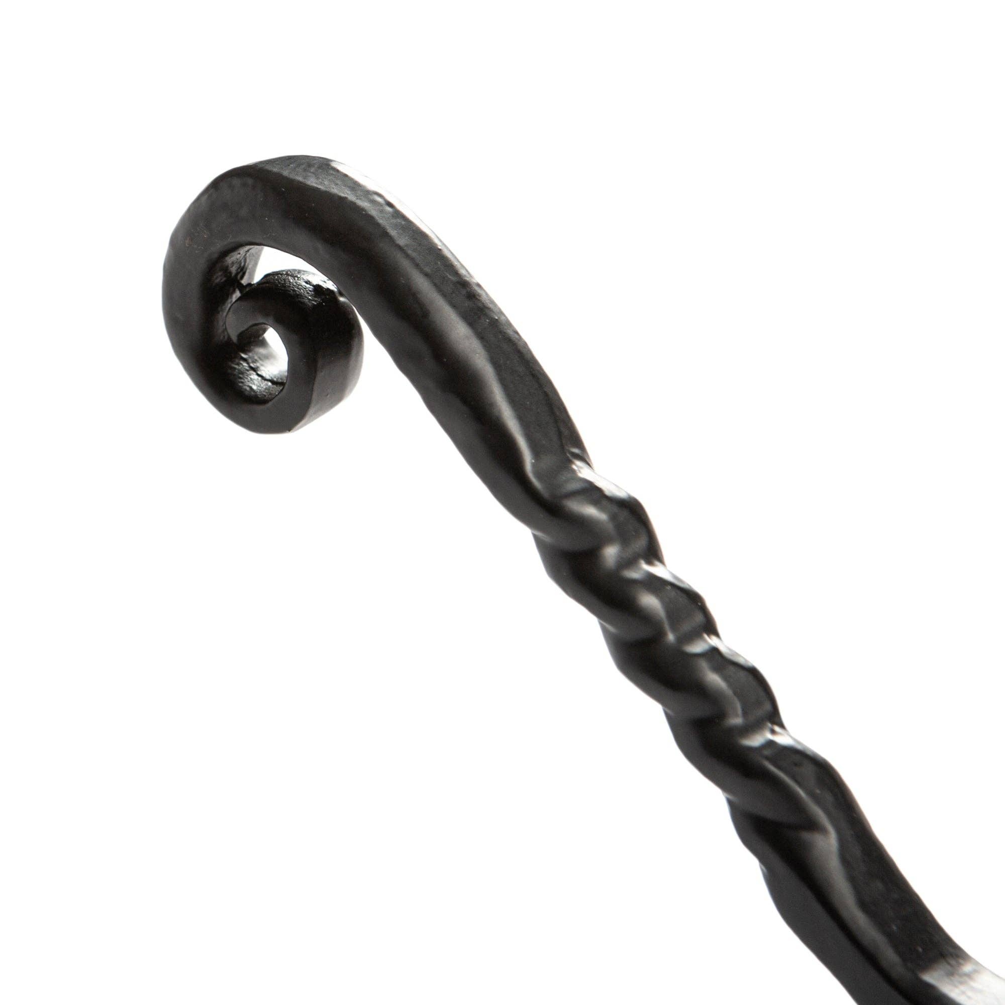 Rinkit Ltd – wholesale Wall hook – Twisted Scroll Hat & Coat Hook - W40mm x H125mm - Black4