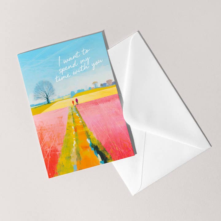 Feel Good Supplies – Großhandel Valentinstag-Karten – Karte „Ich möchte meine Zeit mit dir verbringen“ | Valentinstag