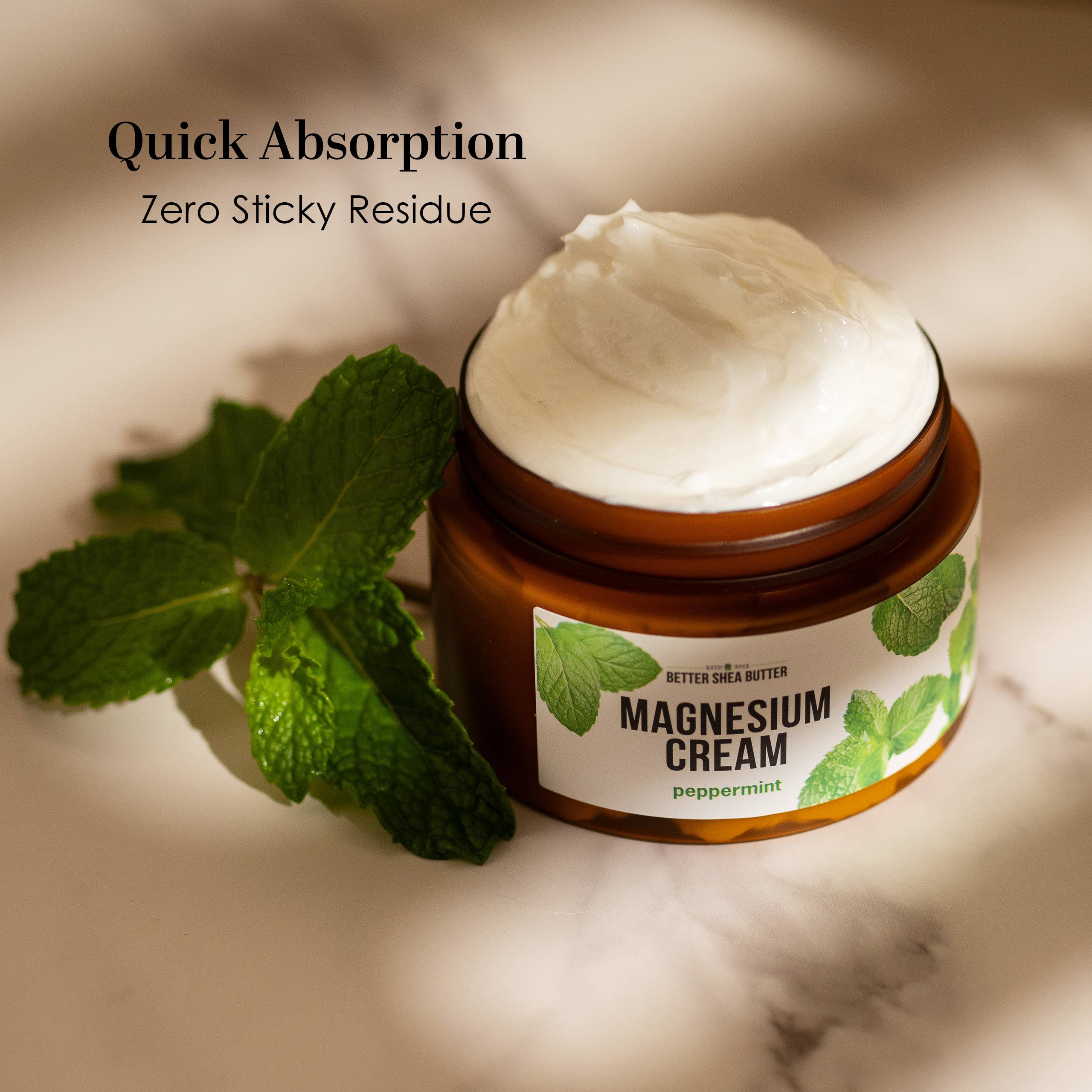 Better Shea Butter - Wholesale Body Cream/Lotion - Magnesium Cream (Peppermint) for Sleep and Relaxation3