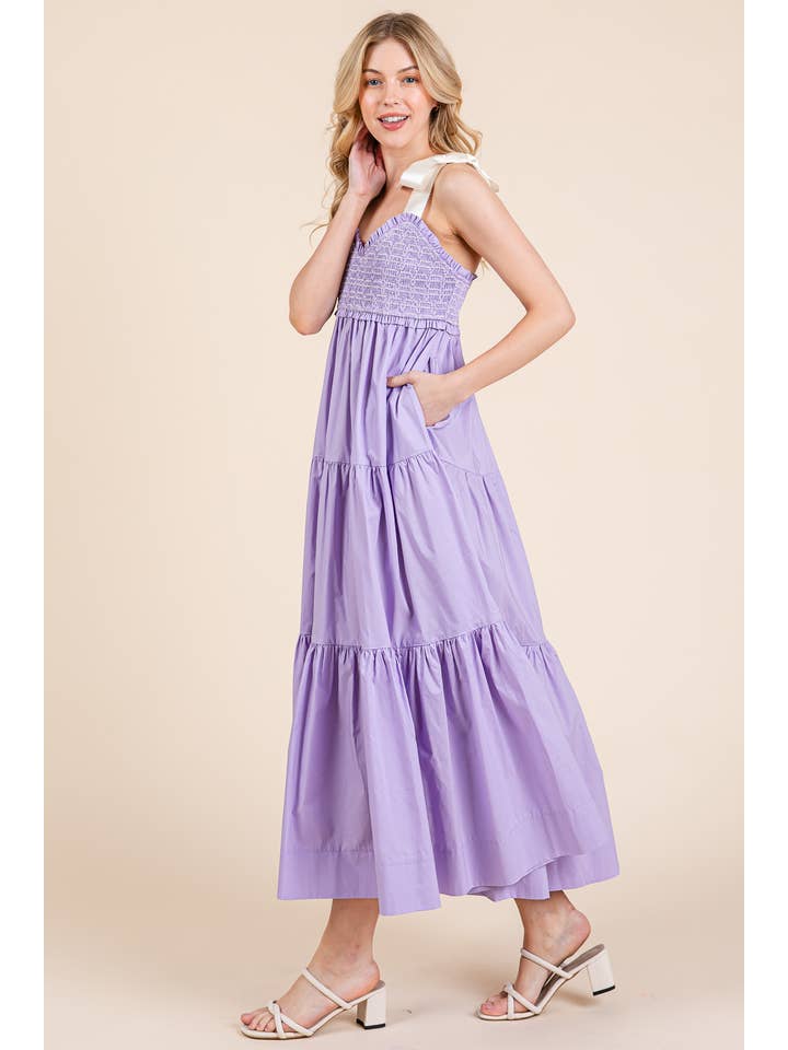 GeeGee x Lovelo - Vendita all'ingrosso Vestito - Donna - Abito midi plissettato a balze taglie comode, MD51552PL15