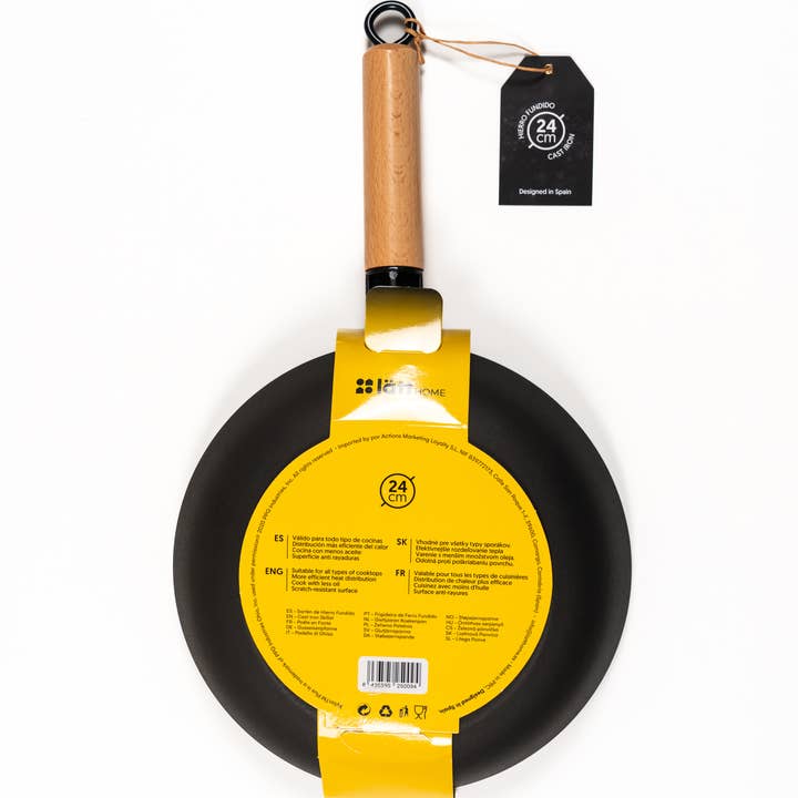 Lätt Home – Engroshandel Støbejernspande – STØBEJERN LATT STEGEPANDE 24CM TRÆSKAFT5