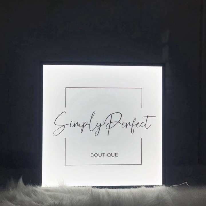 Glow Neon - Wholesale Neon Sign - Custom Square Signboard w/ Neon Lights, Store Shop Decor1