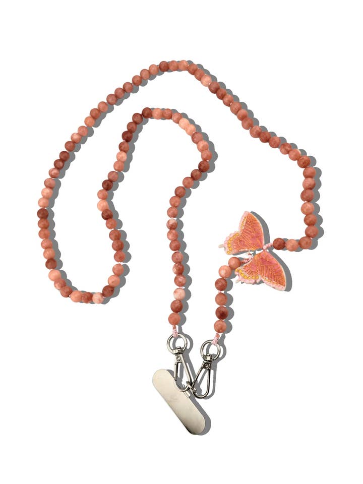 Hand-painted Swallowtail Crossbody Phone Chain for wholesale by Solar Eclipse