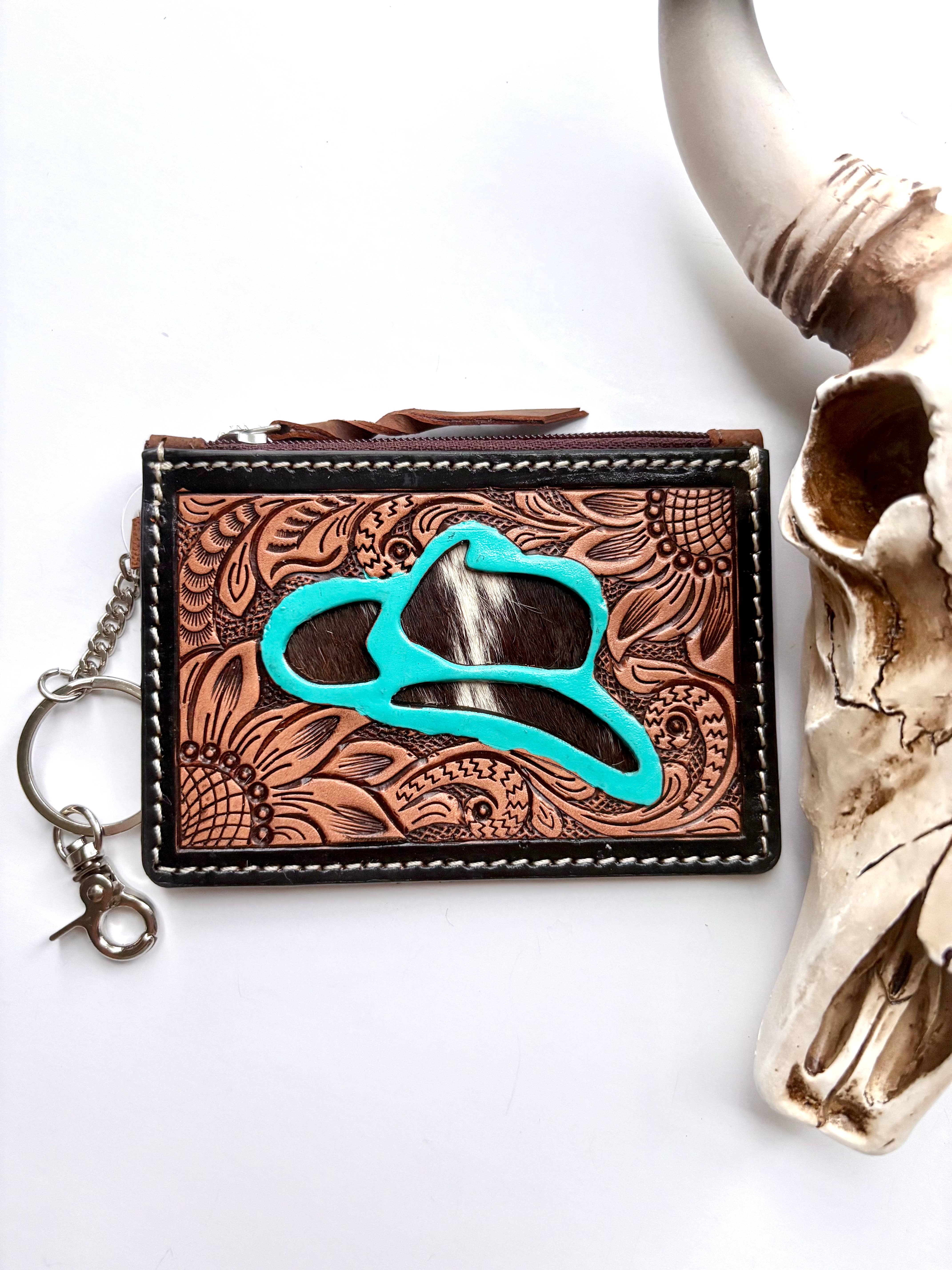 Boho Ranch Shop - Vendita all'ingrosso Portafogli - Donna - Portachiavi in pelle lavorata a mano Portafoglio Thunderbird Longhorn Cappello con fiocco9