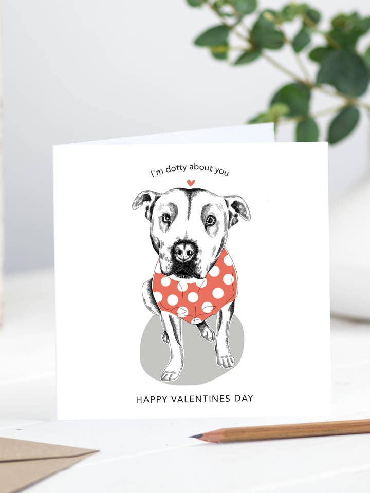 Dotty About You Valentines for wholesale by Dotty Dog Art