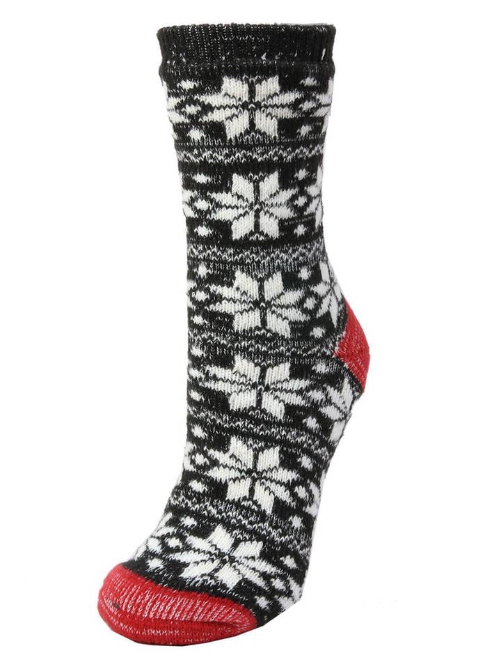 Java MeMoi Flurry Dual Layer Buttersoft Crew Socks for wholesale on Faire