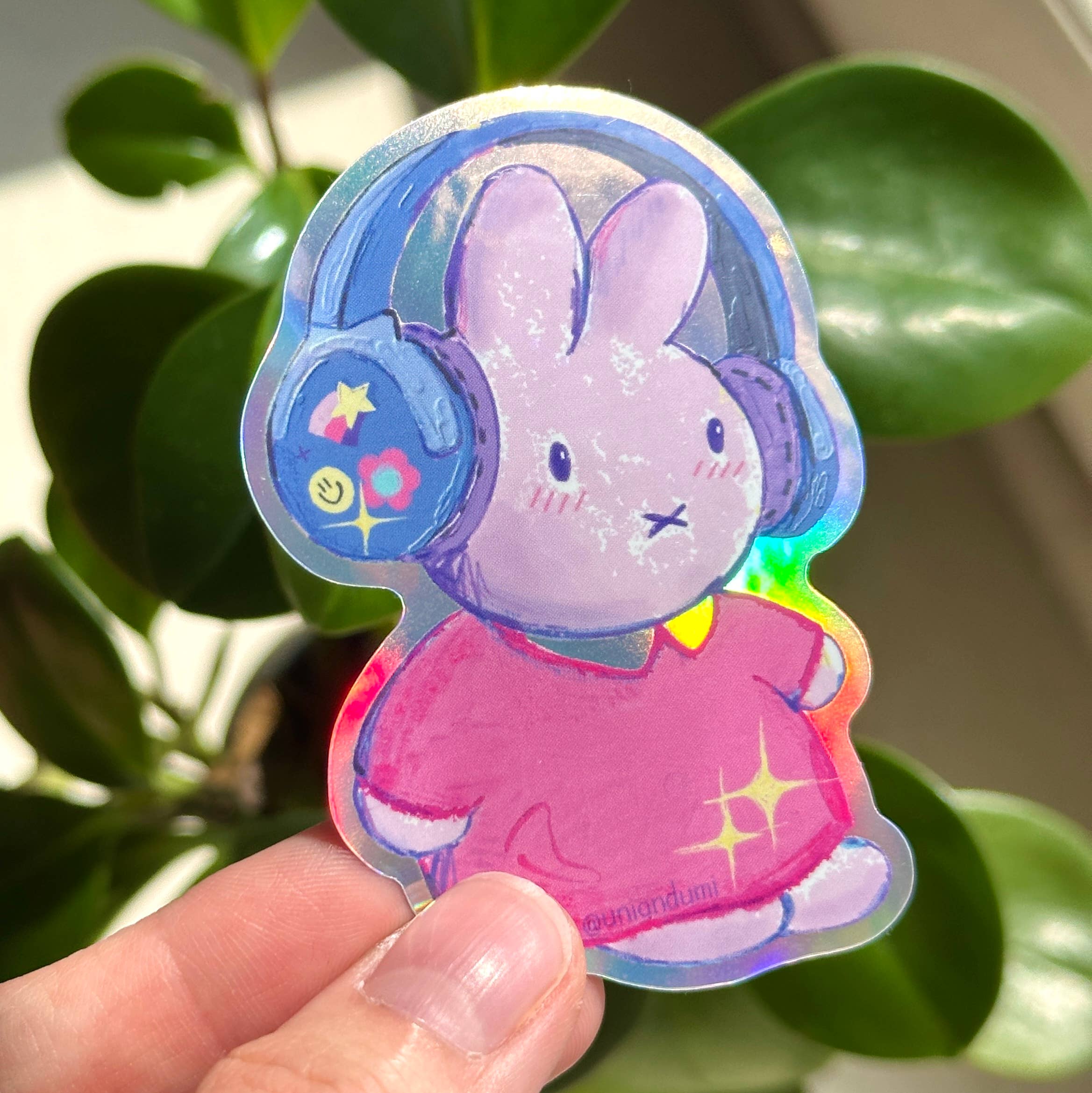 Uni & Umi - Wholesale Sticker - Bunny Headphones Sticker | Y2K Stickers, Cute Stationery2