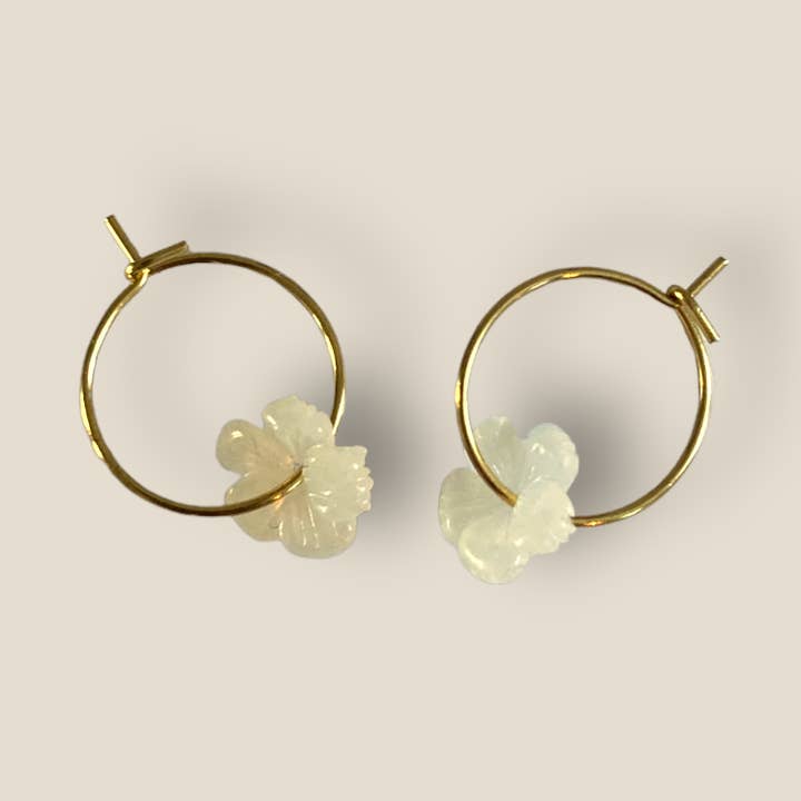 Earrings Flower gold for wholesale by La Eva Store