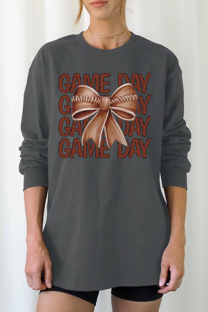 COLORBEAR – T-shirt gráfica - Unissexo por atacado – Camiseta de manga comprida com estampa de futebol para dia de jogo2