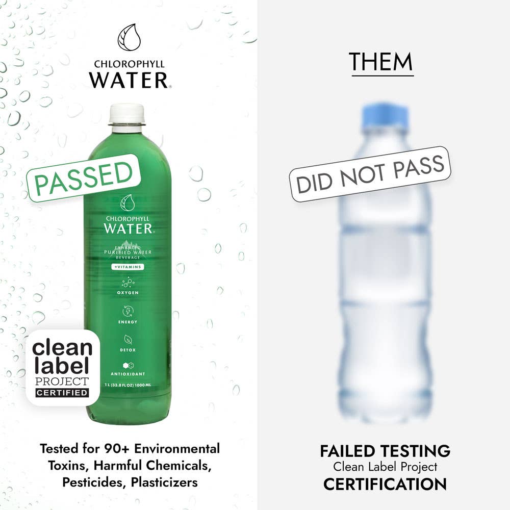 Chlorophyll Water - Wholesale Flavored/Infused Water (Non-Carbonated) - Chlorophyll Water 1 Liter (Made from 100% Recycled Plastic) 4