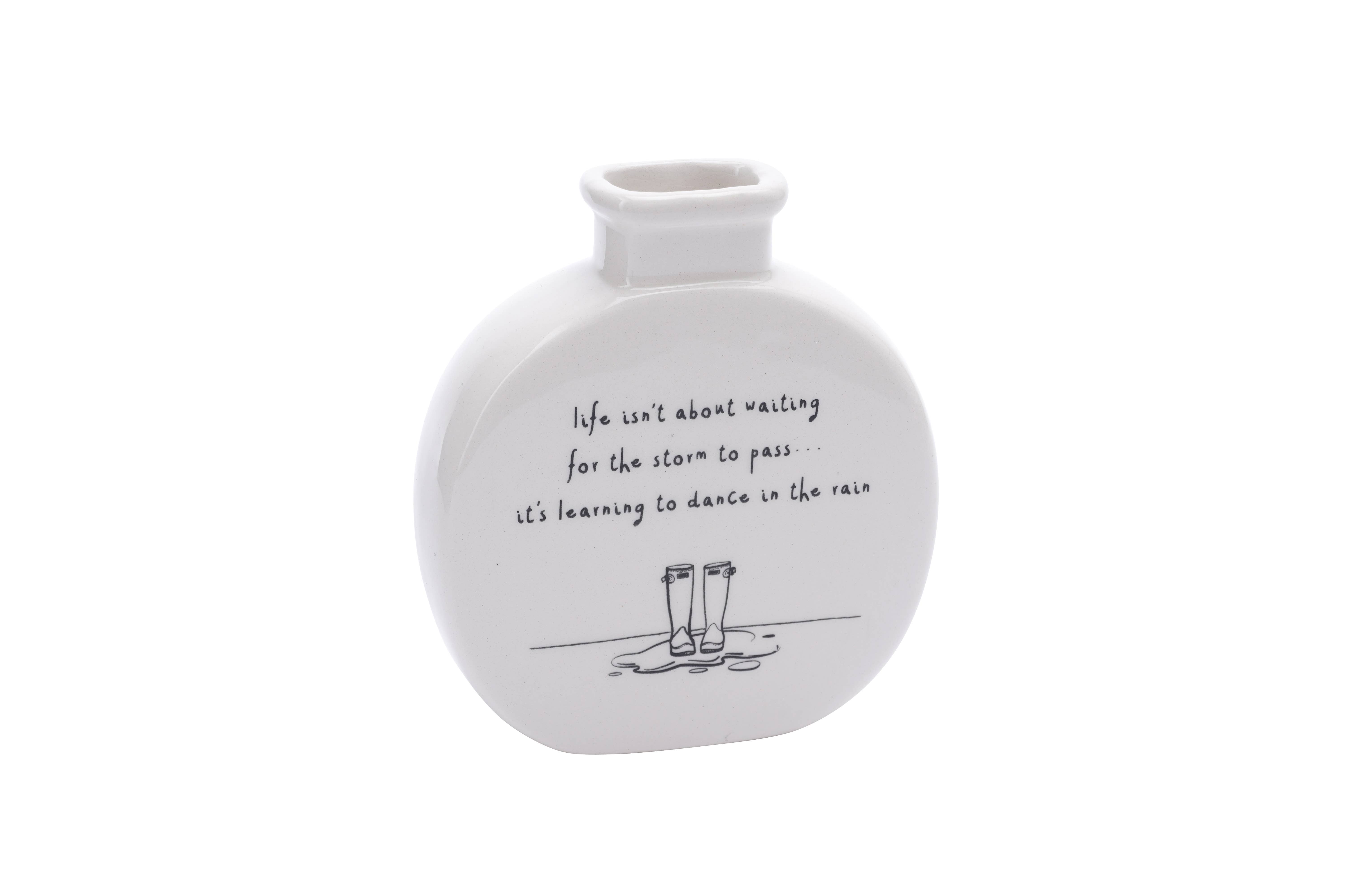 CGB Giftware – wholesale Vase – Send With Love 'Life Isn't About Waiting' Bud Vase1