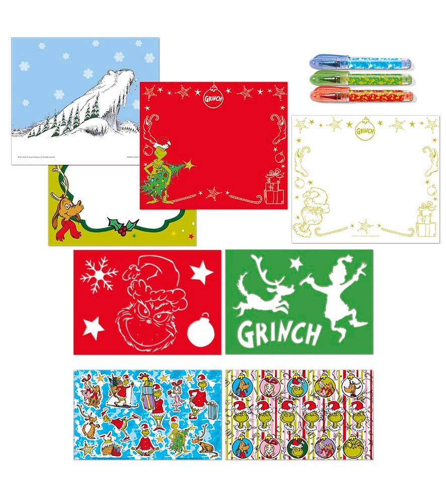 Robbie Toys Ltd – wholesale Colouring and activity book – kids and baby – Grinch Designer Activity Book1