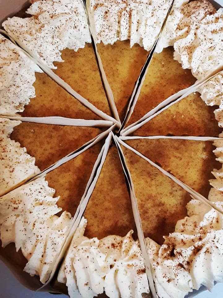 Cheesecake Carousel Pumpkin Cheesecake 8 " inch for wholesale by Cheesecake Carousel
