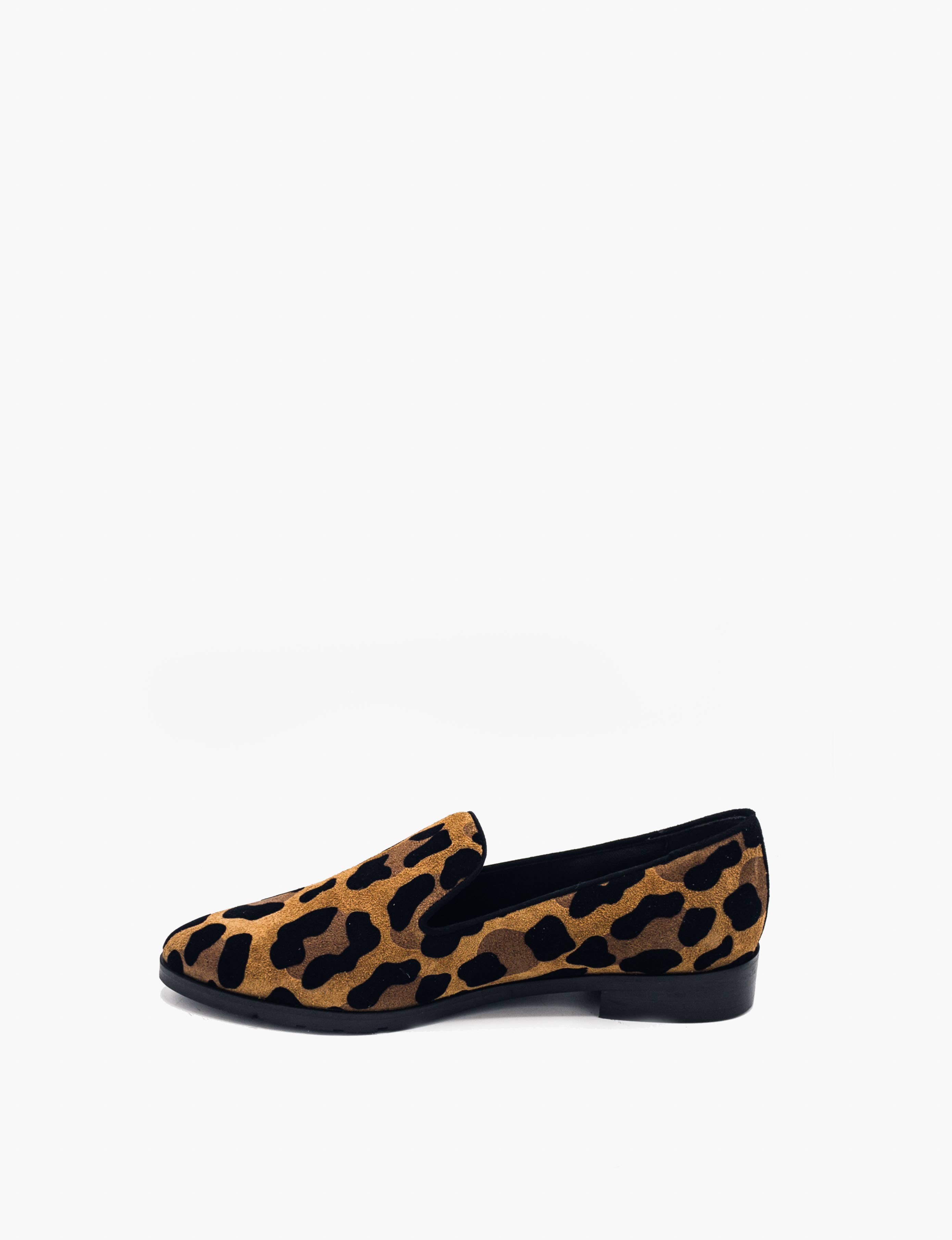 Luca Grossi – Engroshandel Loafer – Kvinder – Loafer i kalveskind med leopardmønster og ruskind1
